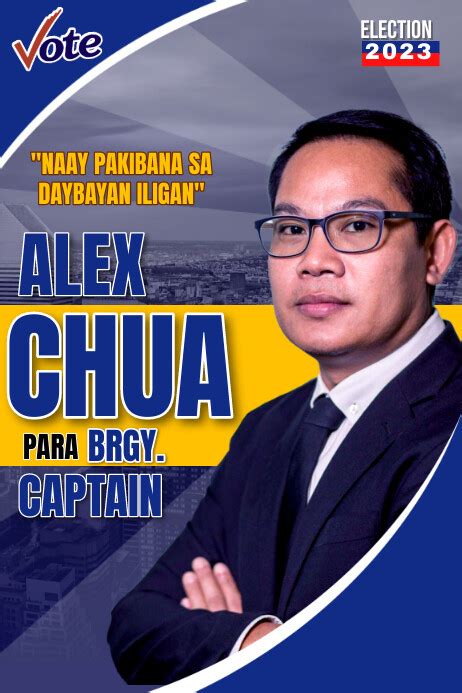 Barangay Captain Election Poster Template .